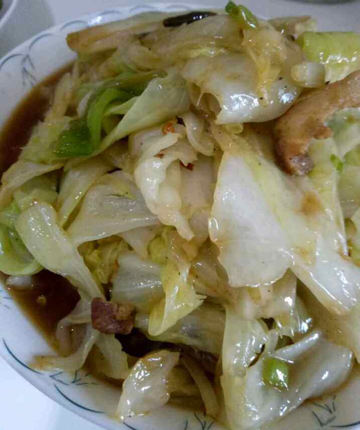 肉炒包菜