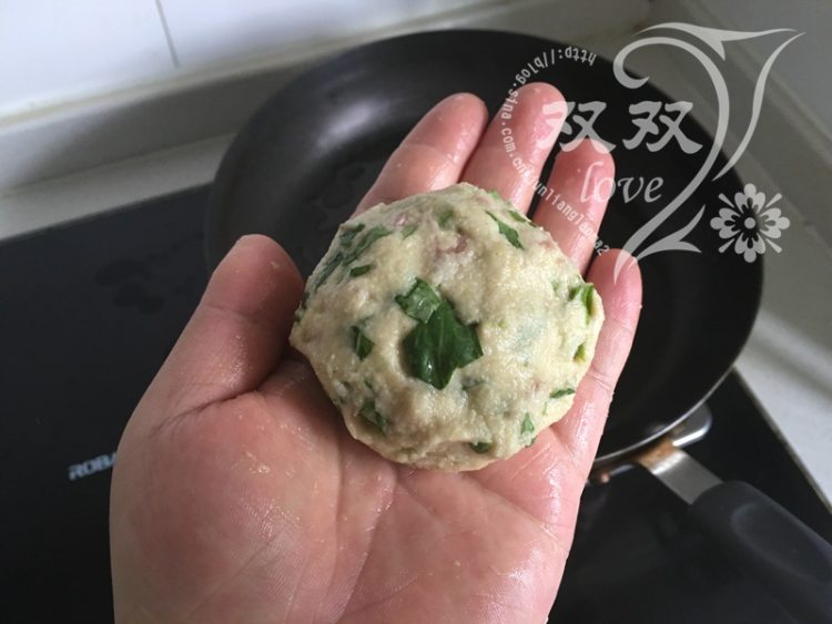 香肠豆渣煎饼