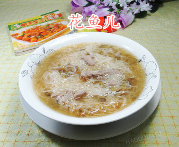 榨菜丝里脊肉线面