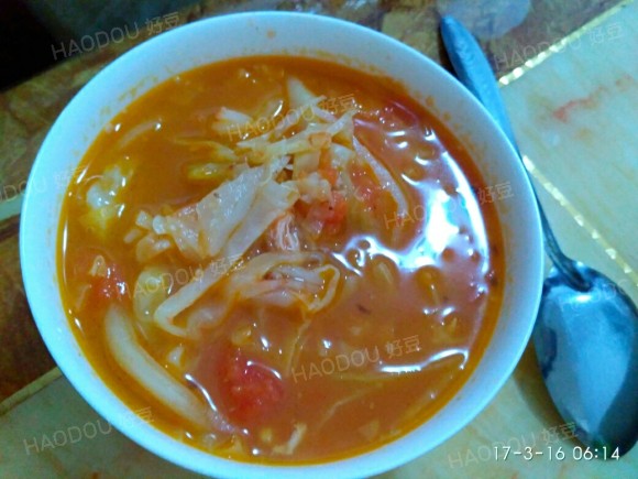 甘蓝西红柿汤