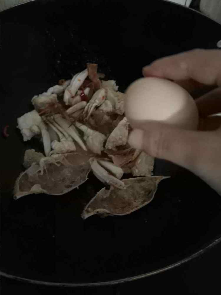 鸡蛋炒花蟹