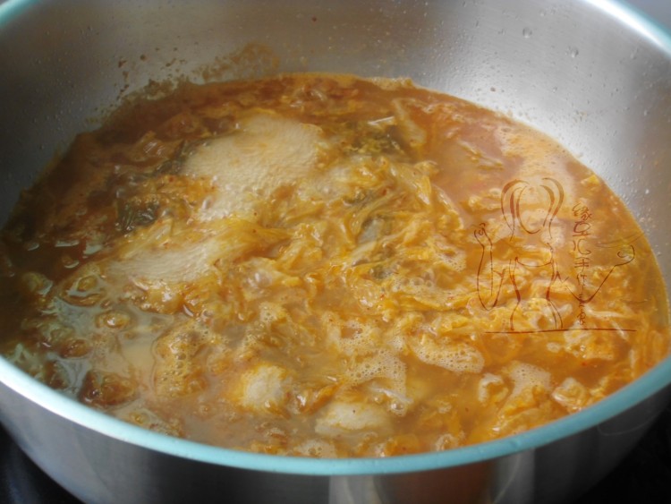 泡菜海鲜豆腐煲