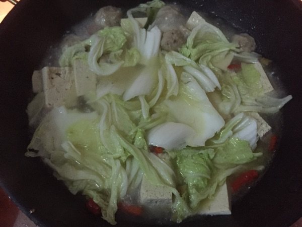 大杂烩冻豆腐肉丸大白