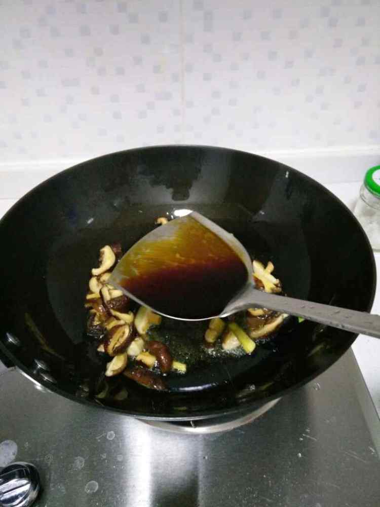 青菜炒香菇