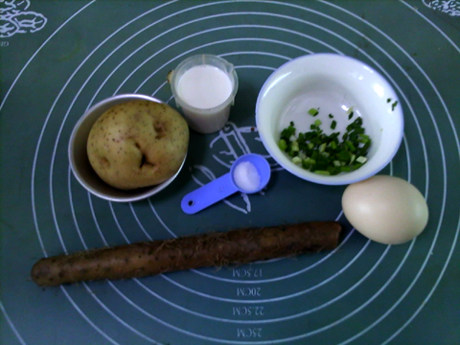 土豆山药鸡蛋饼