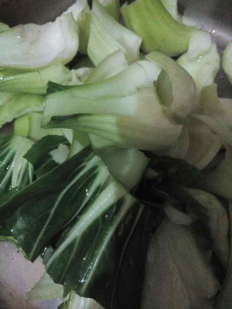 金针菇炒油菜