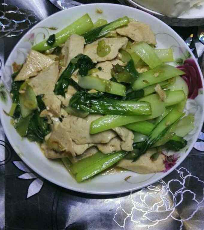 青菜炒豆腐