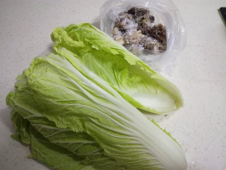 羊骨白菜炖山药