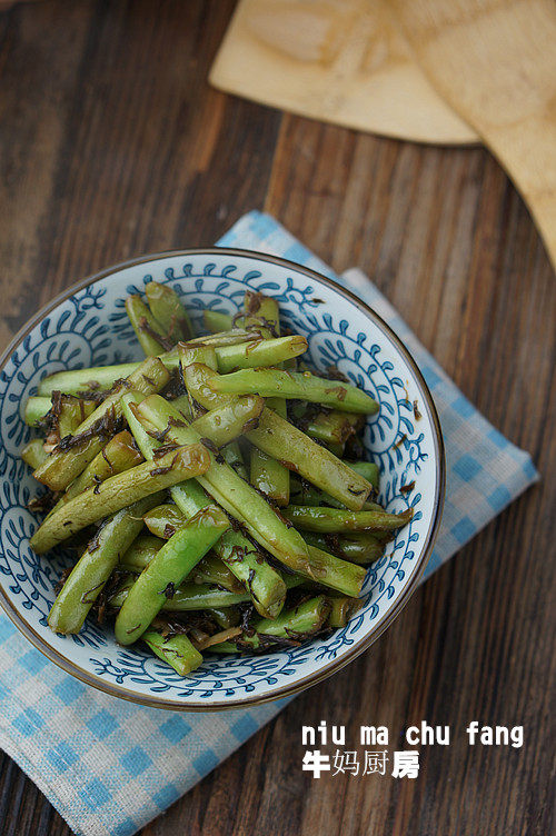 菜干四季豆小炒