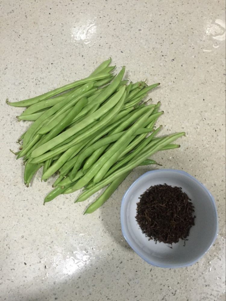 菜干四季豆小炒