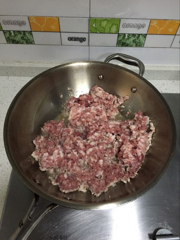 四季豆肉末馅饼