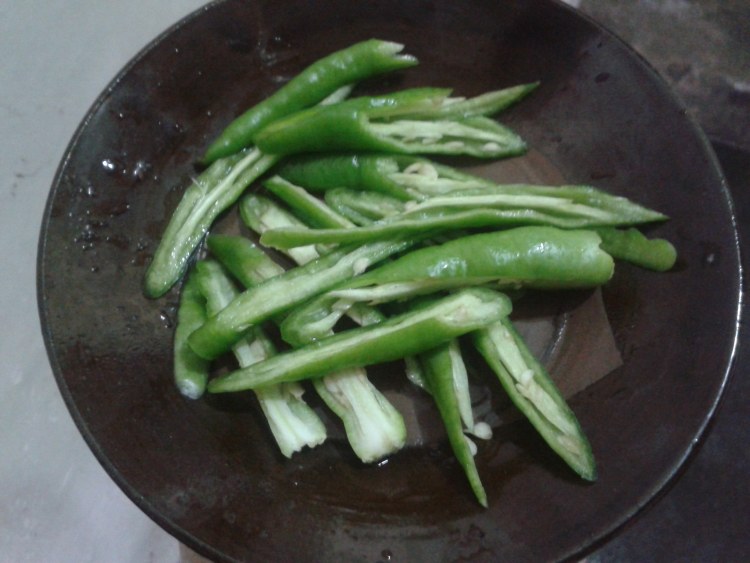 青椒炒苦瓜