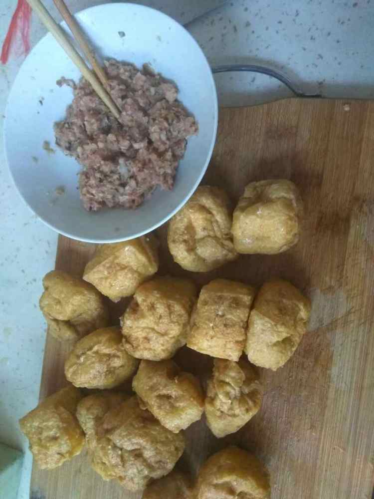 红烧豆泡夹肉