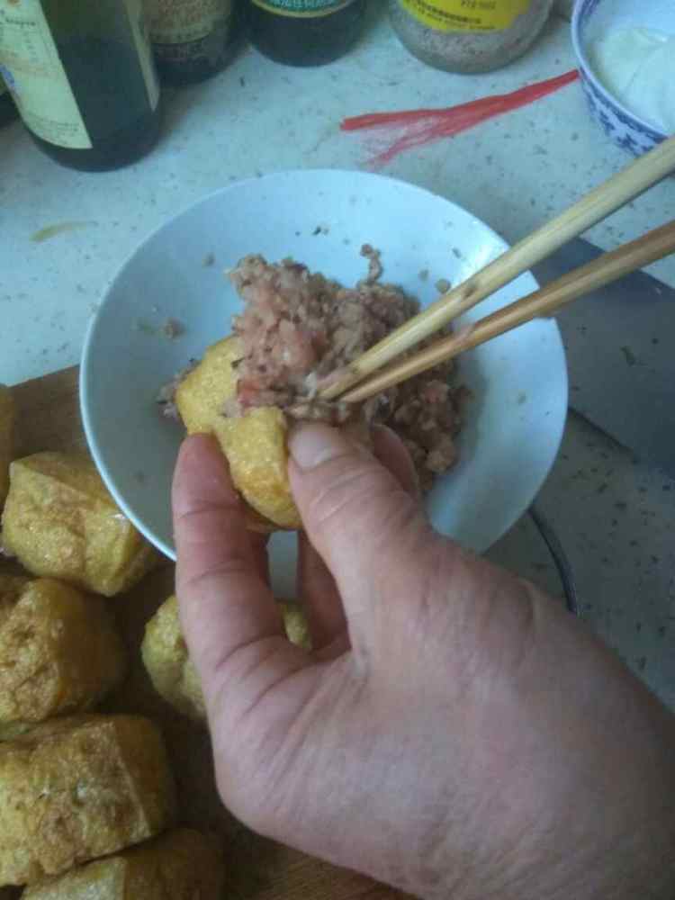 红烧豆泡夹肉
