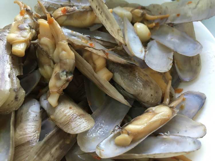 姜蒜辣炒蛏子