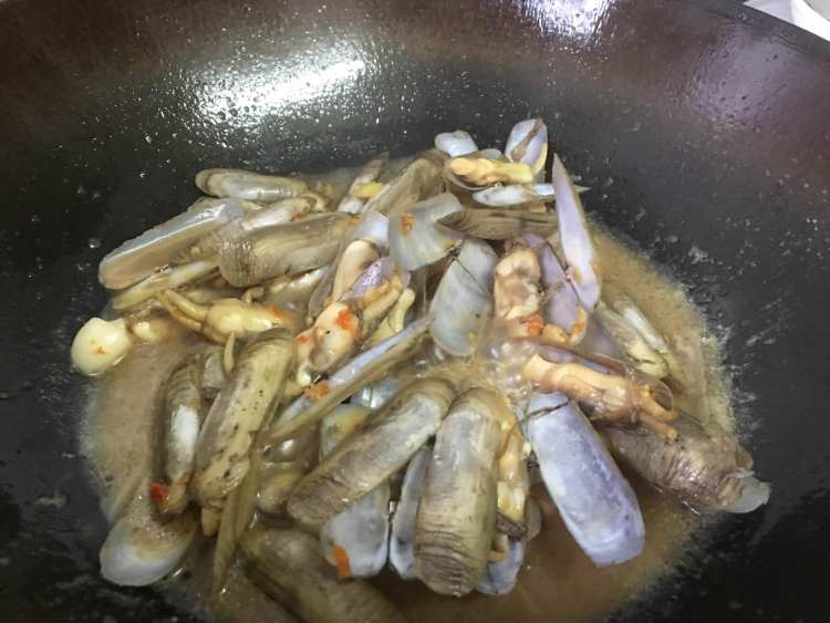 姜蒜辣炒蛏子