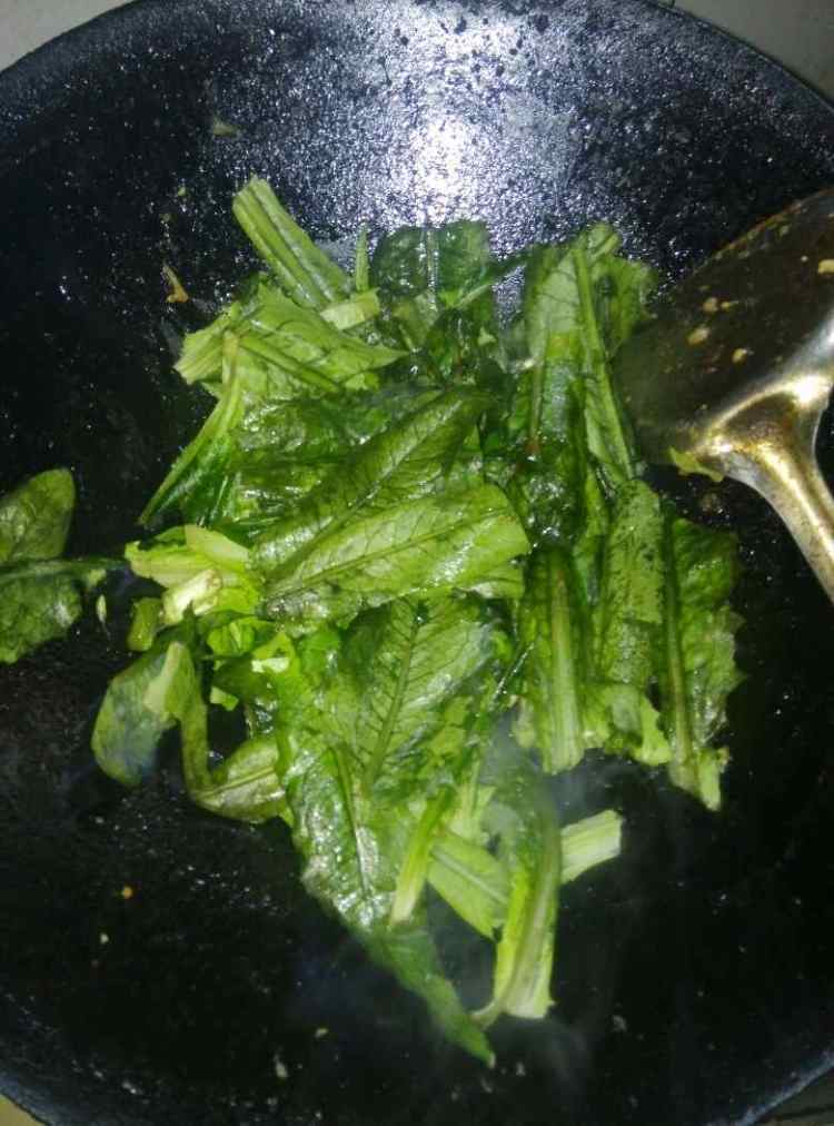 豆腐炒油麦菜