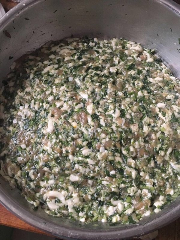 紫甘蓝菠菜饺子