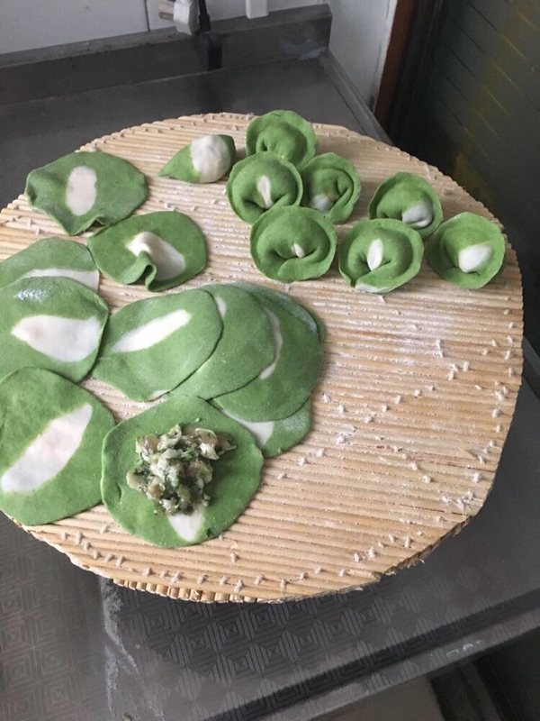 紫甘蓝菠菜饺子