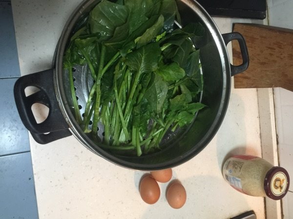 鸡蛋菠菜饼