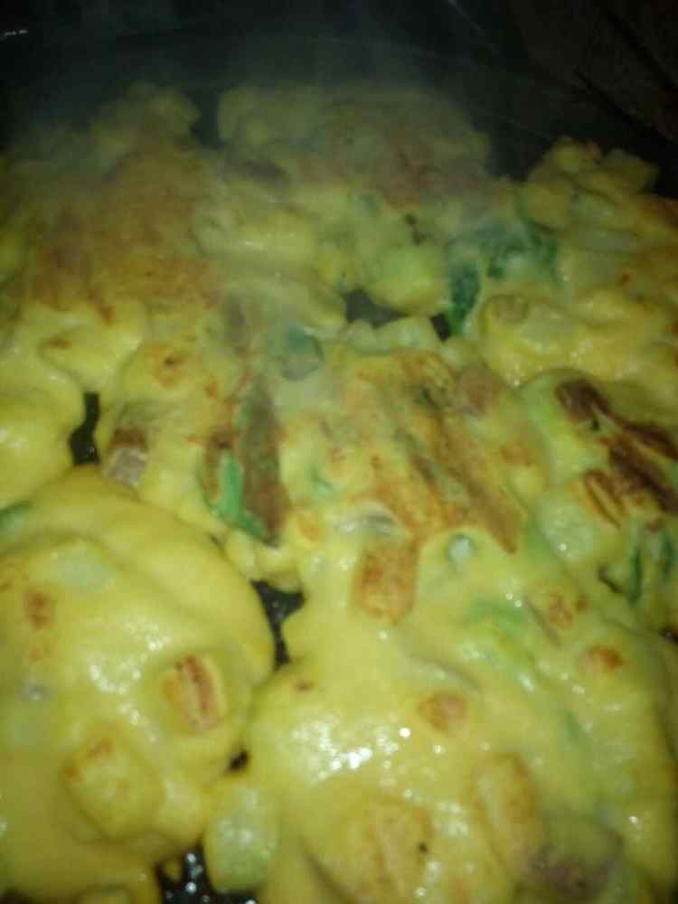 土豆油菜玉米面饼