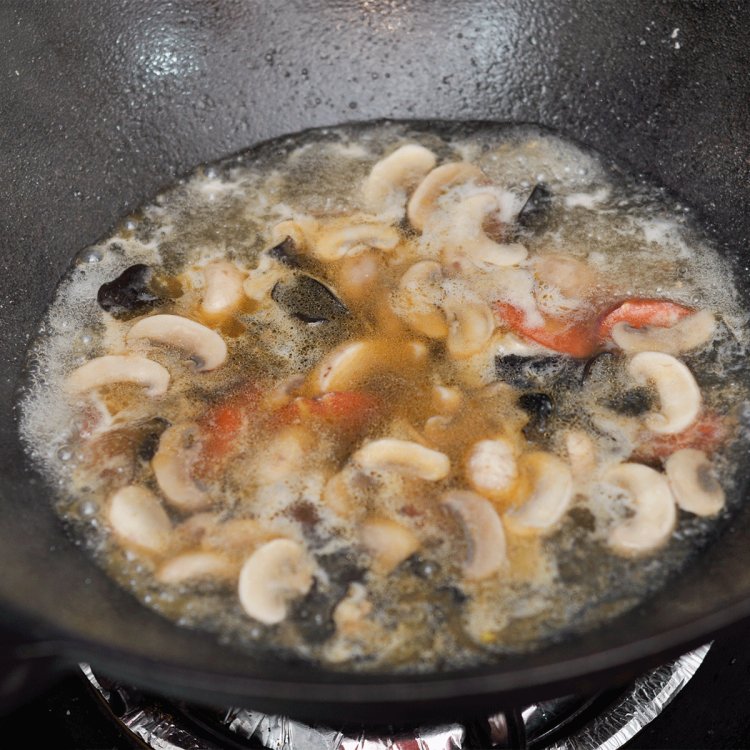 口菇烩豆腐