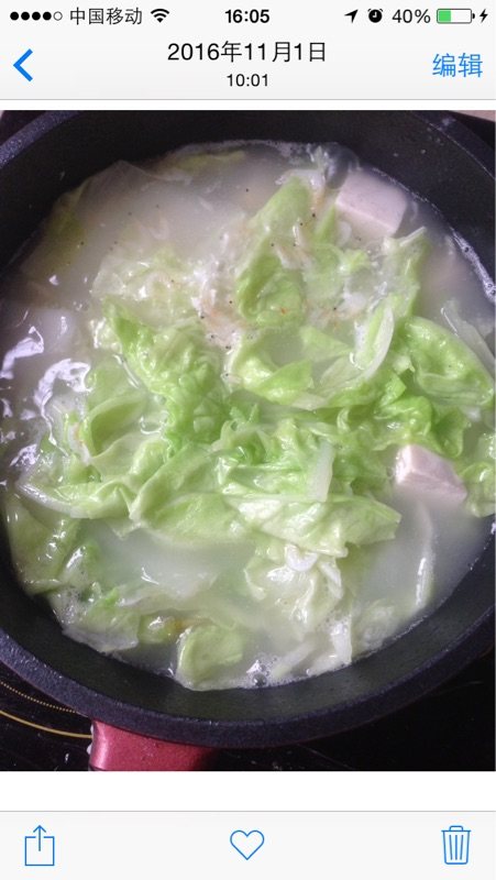 白菜炖豆腐