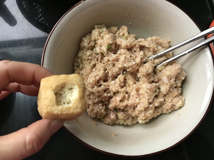 油豆腐酿#本味家乡菜#