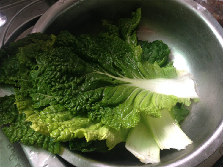 清炒白菜老叶
