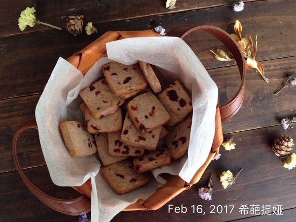 豆沙蔓越莓饼干