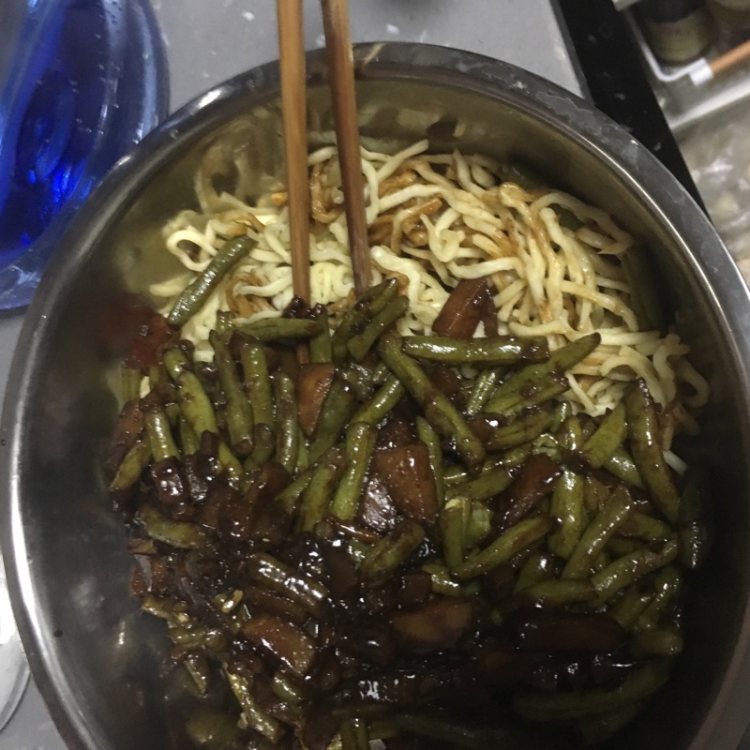 土豆豆角焖面