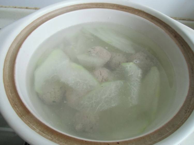 肉丸子汆冬瓜