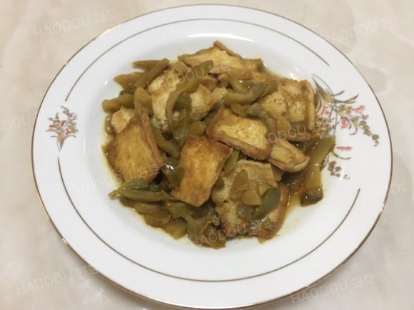 榨菜炒煎豆腐