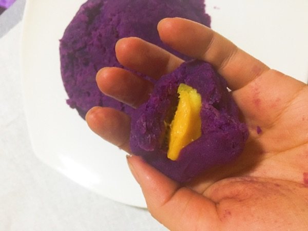紫薯芒果糯米丸