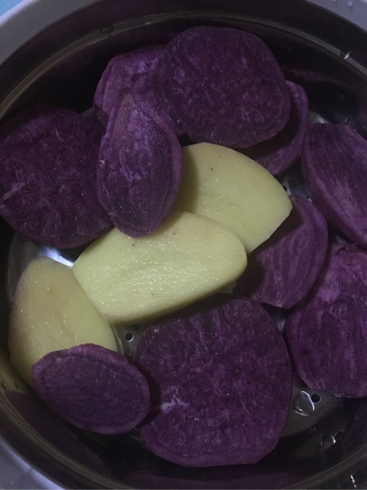 紫薯芒果糯米丸