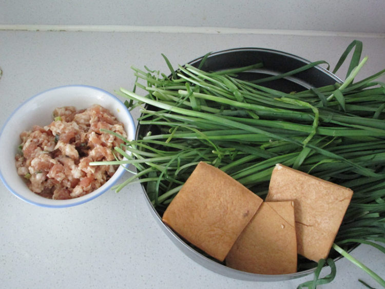 韭菜鲜肉煎饺