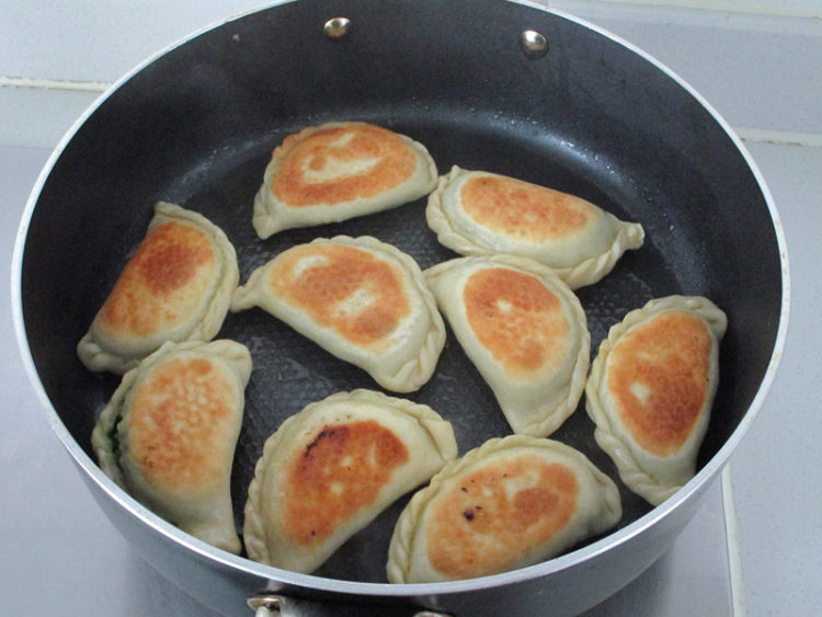 韭菜鲜肉煎饺