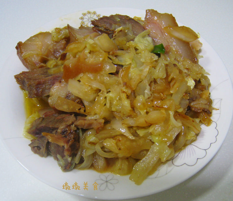 猪头肉炒白菜