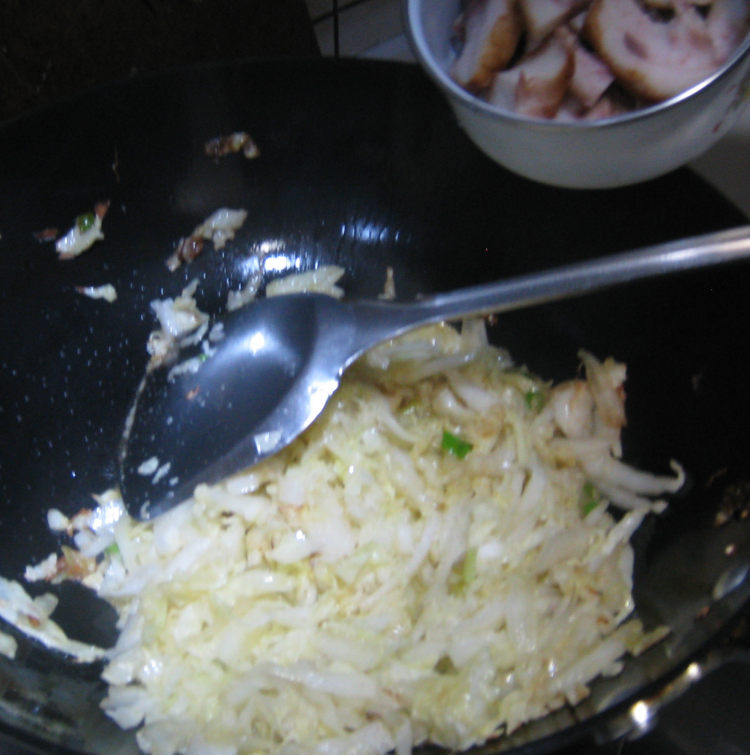 猪头肉炒白菜