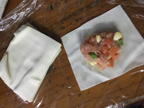 玉米肉馅饼