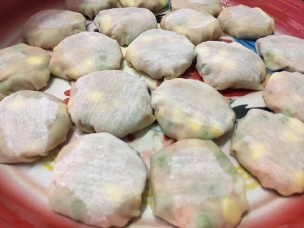 玉米肉馅饼