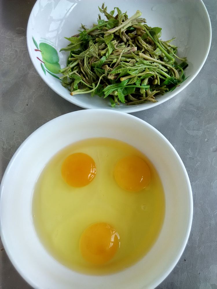 香椿芽炒鸡蛋