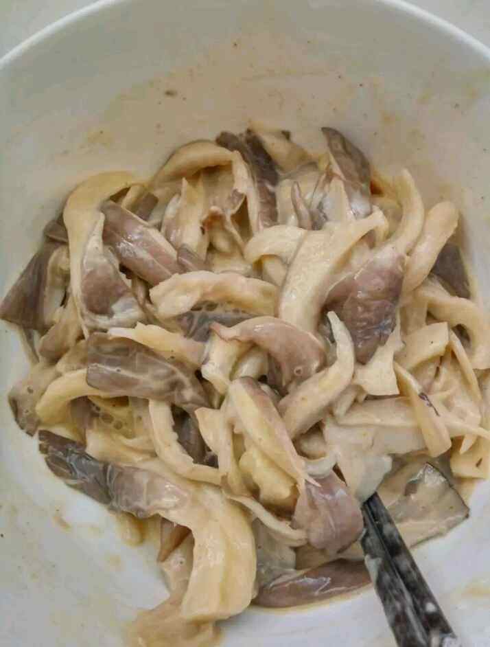 炸平菇