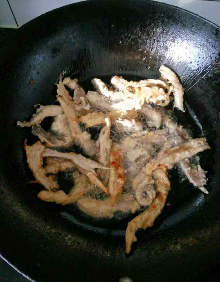炸平菇