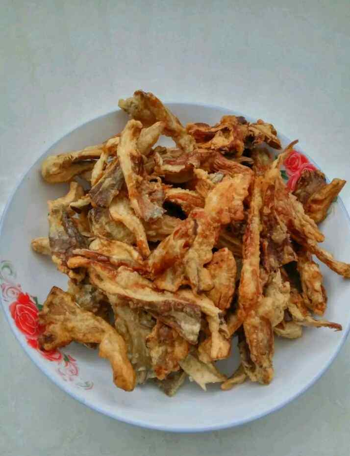 炸平菇