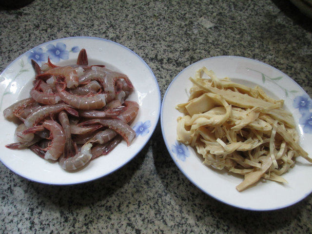 水笋炒海虾