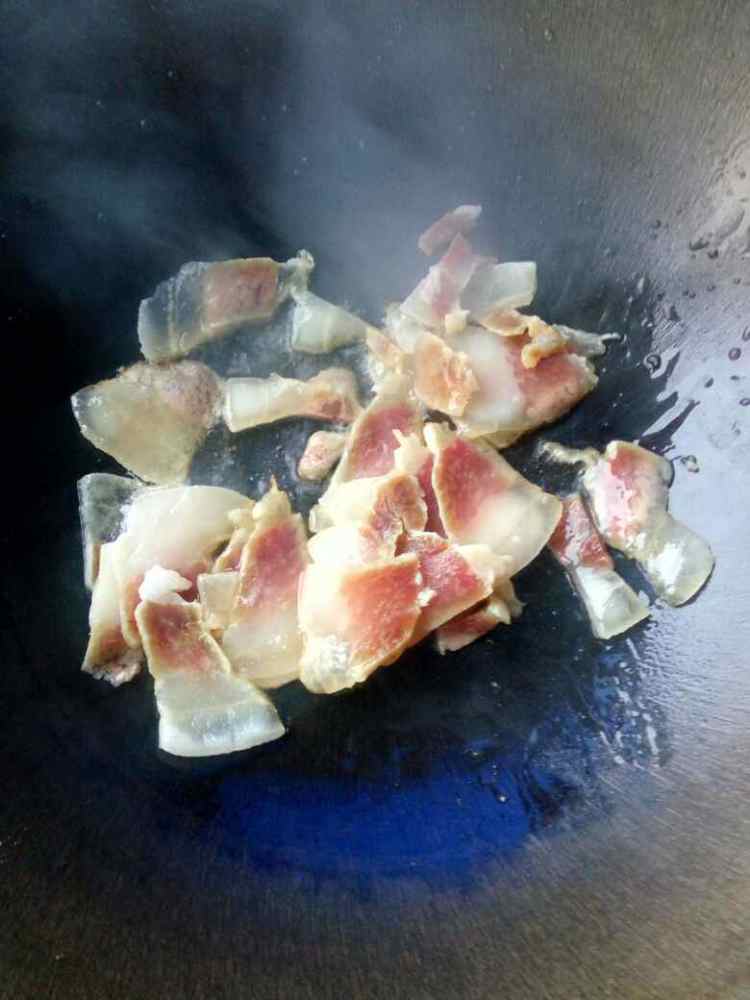 腊肉炒豆角