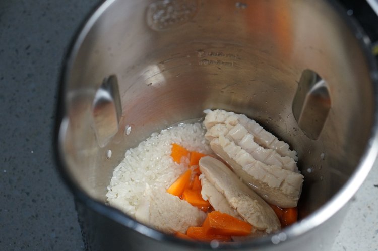 胡萝卜鸡肉粥豆浆机版