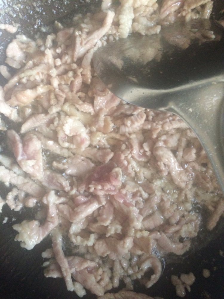 豆角炒肉丝