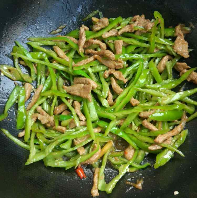 青椒炒肉丝